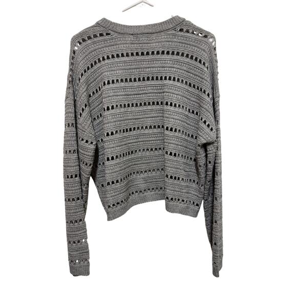 RSQ Gray open knit lightweight pullover sweater size Xlarge - Picture 4 of 4